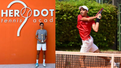 Larnaka’da düzenlenen ITF J60 organizasyonuna katılan Gazimağusa Belediyesi Tenis Kulübü