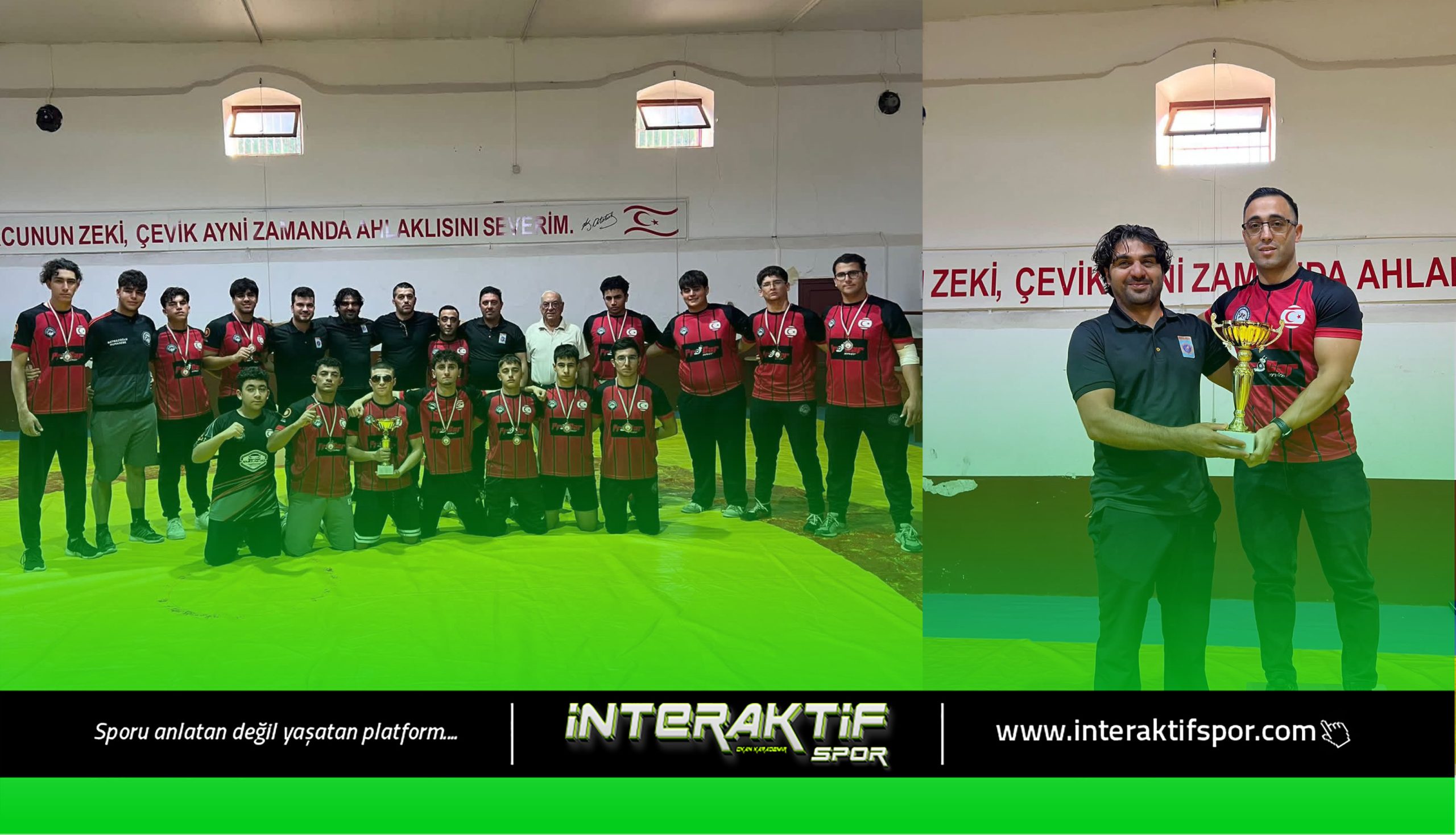 KKTC Güreş Federasyonu tarafından düzenlenen Genhçler Ligi Çoşkun Doğan Serbest