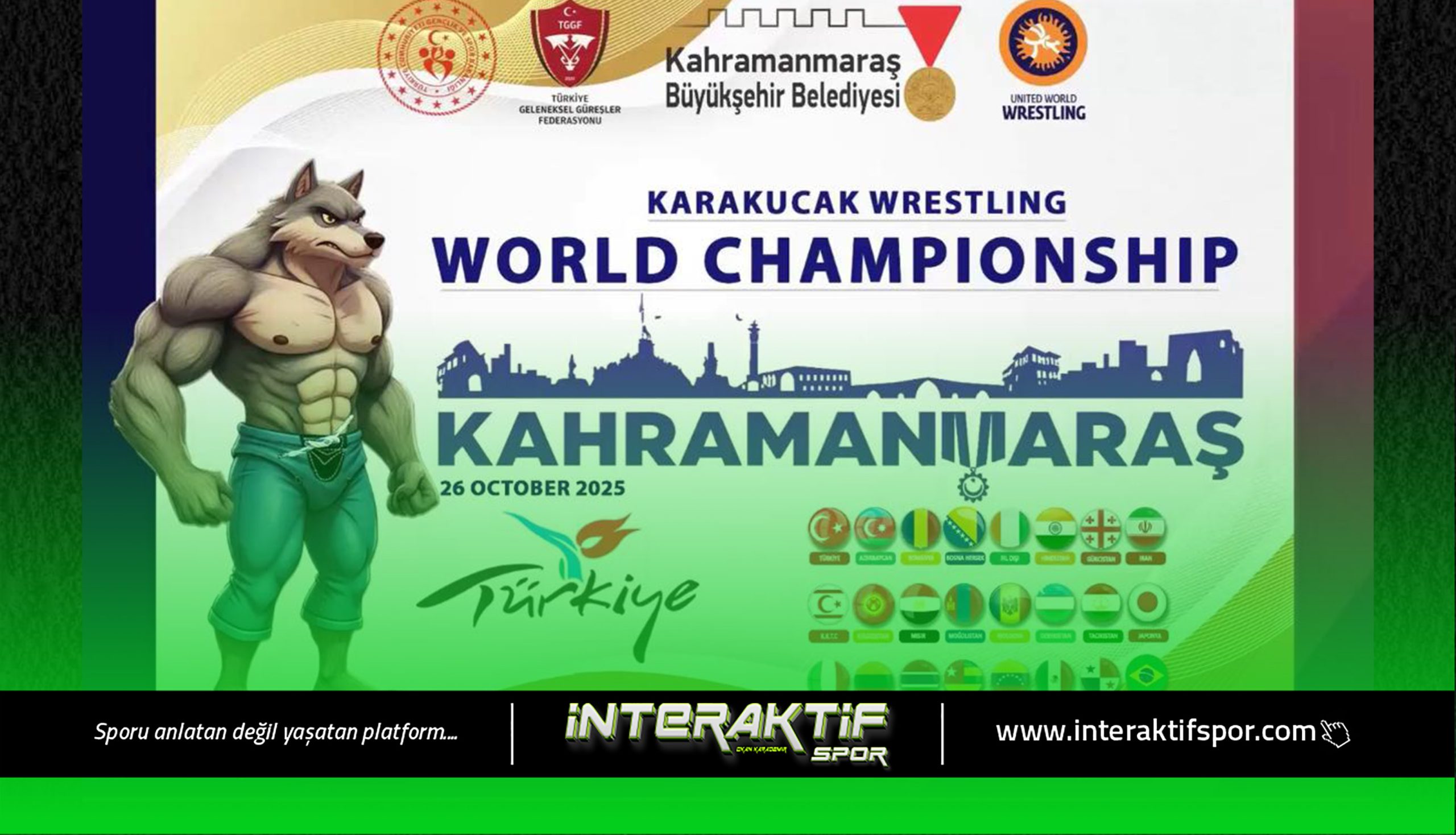 Kahramanmaraş’ta 26 Ekim 2025 tarihinde gerçekleşecek Karakucak Güreşi Dünya Şampiyonası’nda