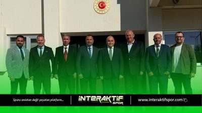 Kıbrıs Türk Spor Yazarları Derneği yönetimi TC Lefkoşa Büyükelçisi Ali