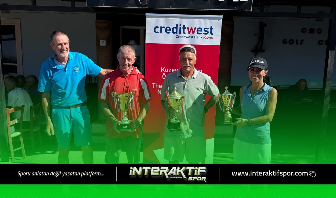 Creditwest Bank Stableford Golf Turnuvası şampiyonu Hasan İlkay oldu.