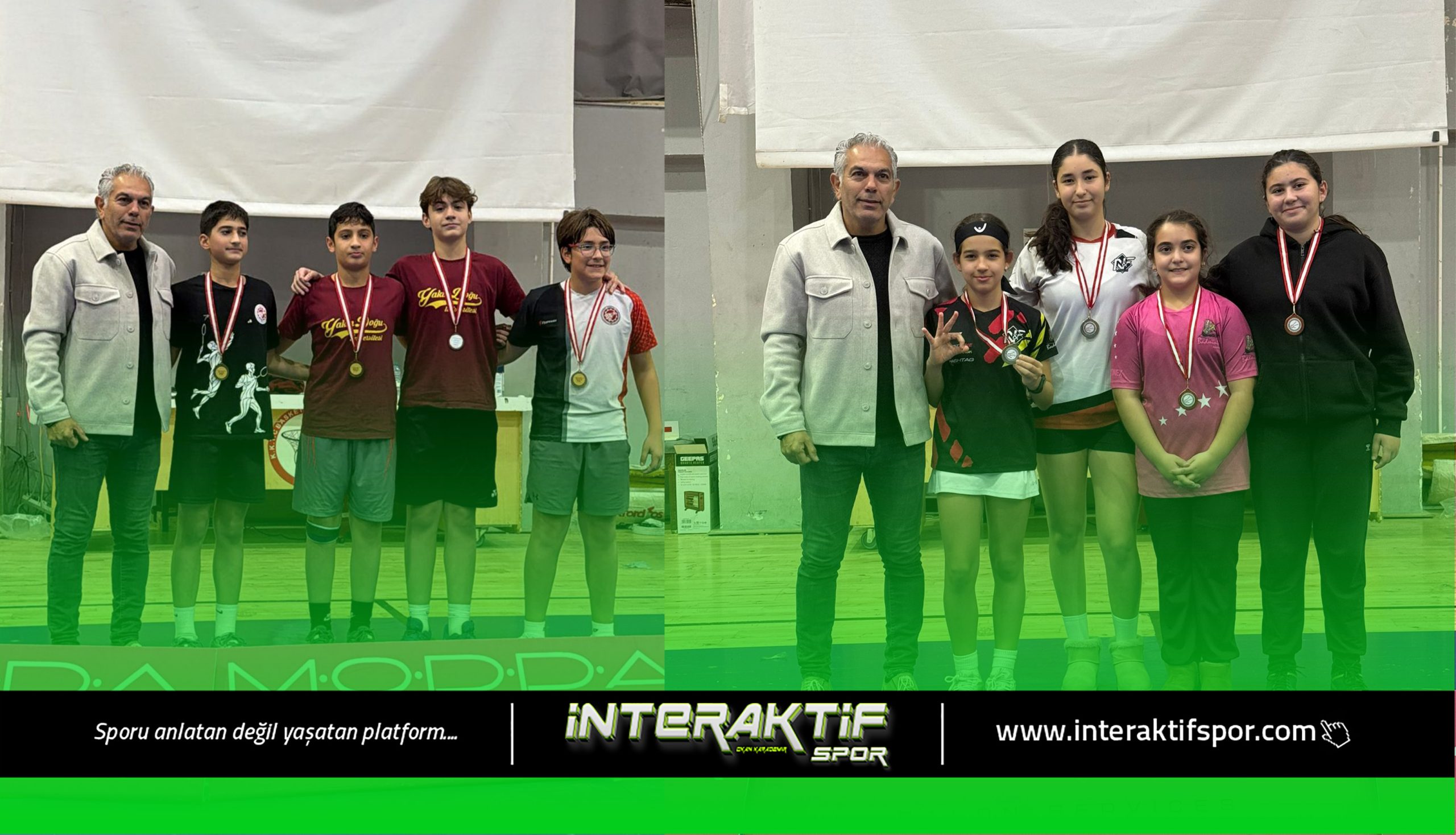 Badminton Federasyonu tarafından düzenlenen 15 Yaş Altı Turnuvası önceki gün