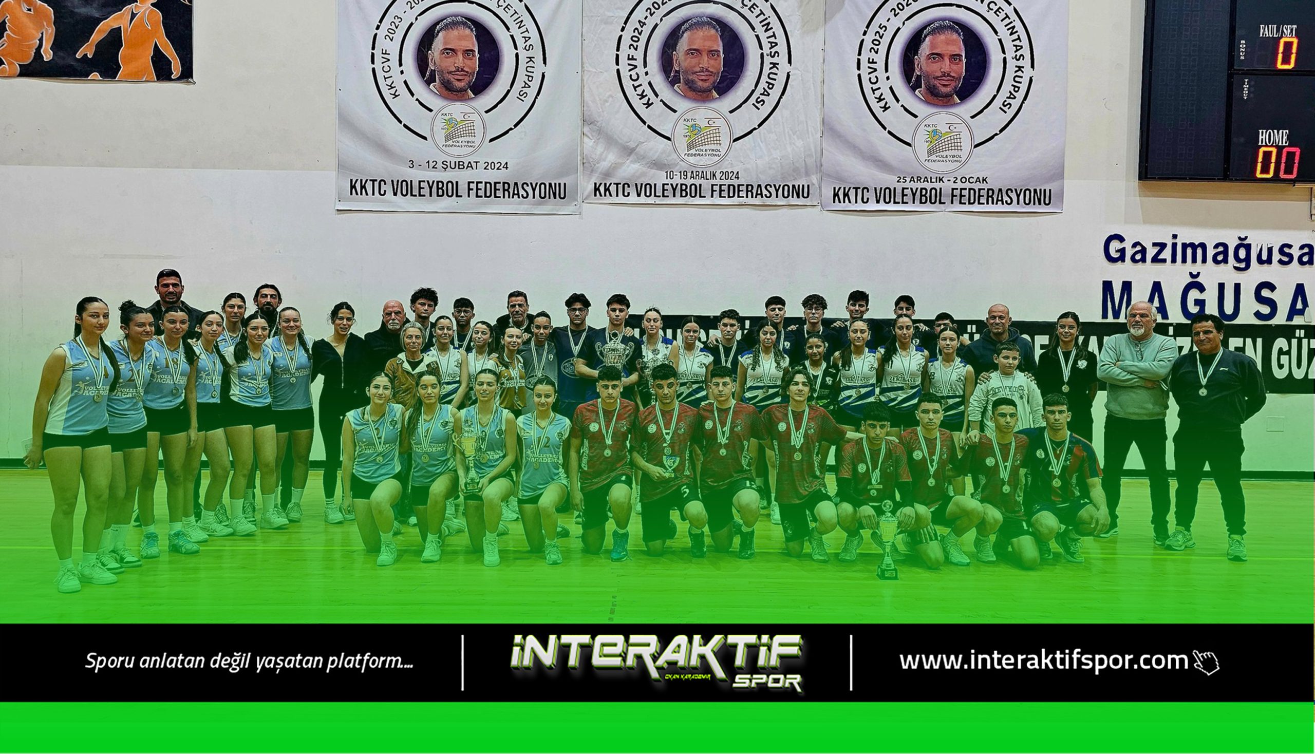 Voleybolda 3. Osman Çetintaş Kupası’nı kızlarda ve erkeklerde GMBÇŞ kazandı.