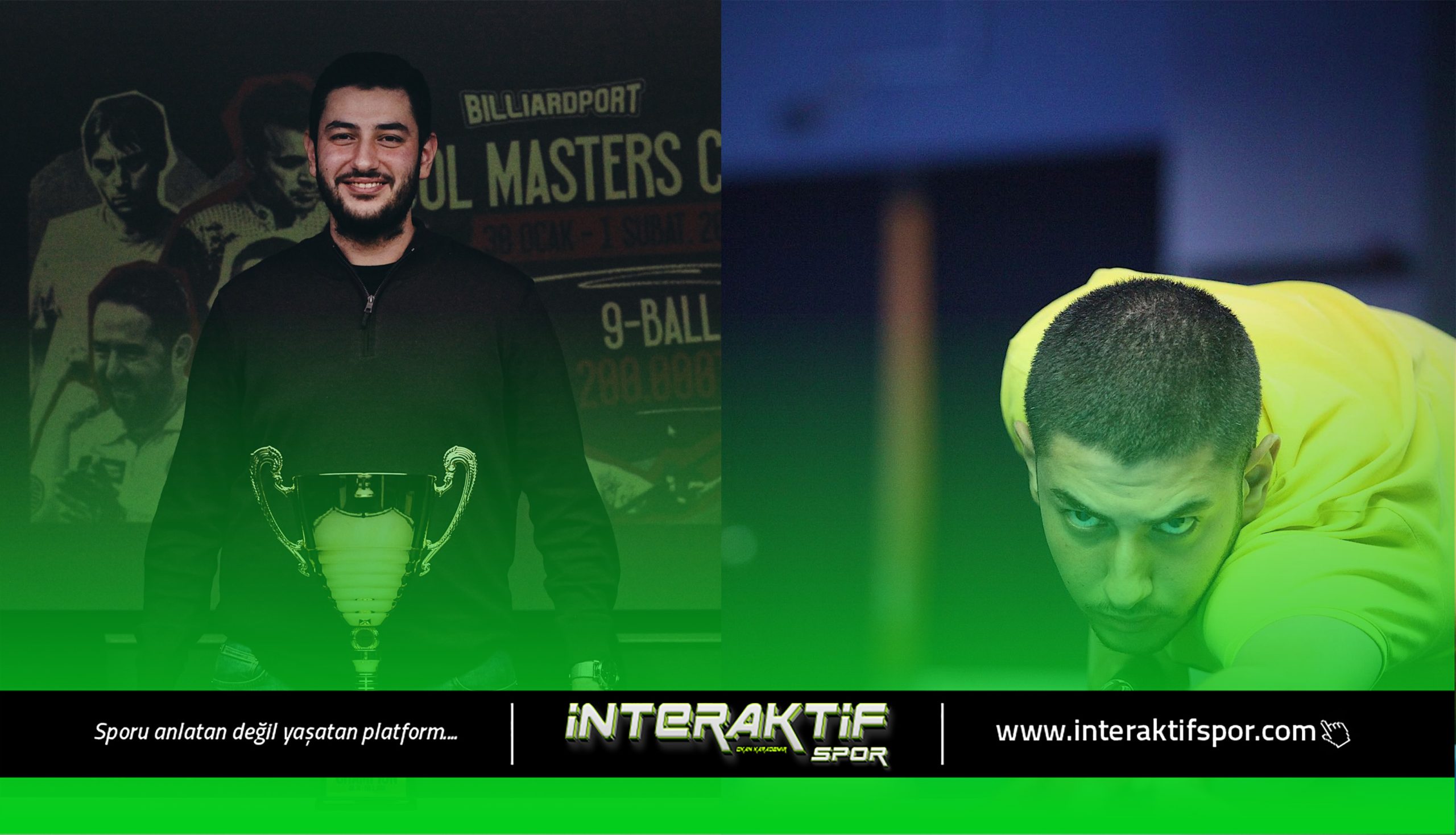 Milli bilardocumuz Mustafa Alnar, İstanbul’da düzenlenen Billiardport Pool Masters Cup