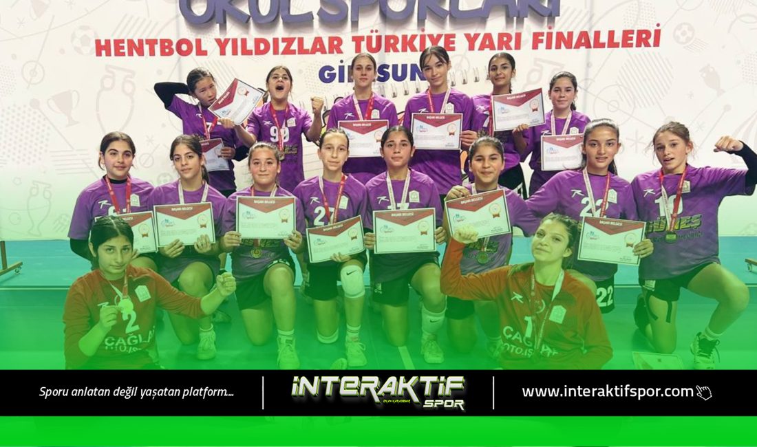 Giresun’da düzenlenen Hentbol Ortaokul (Yıldızlar) Türkiye Yarı Finalleri’nde ülkemizi temsil