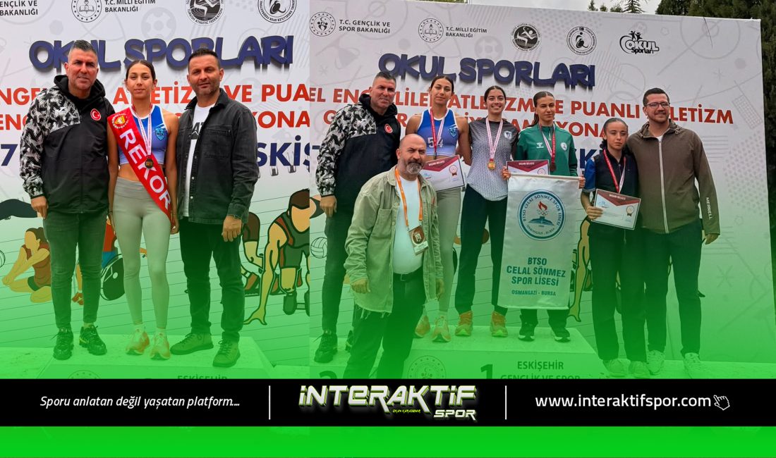 Eskişehir’de düzenlenen Liseler Atletizm Final Yarışmaları’nda Gazimağusa Türk Maarif Koleji