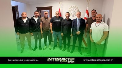 KKTC Atletizm Federasyonu Başkanı Ferhat Sakallı ve beraberindeki heyet, KKTC