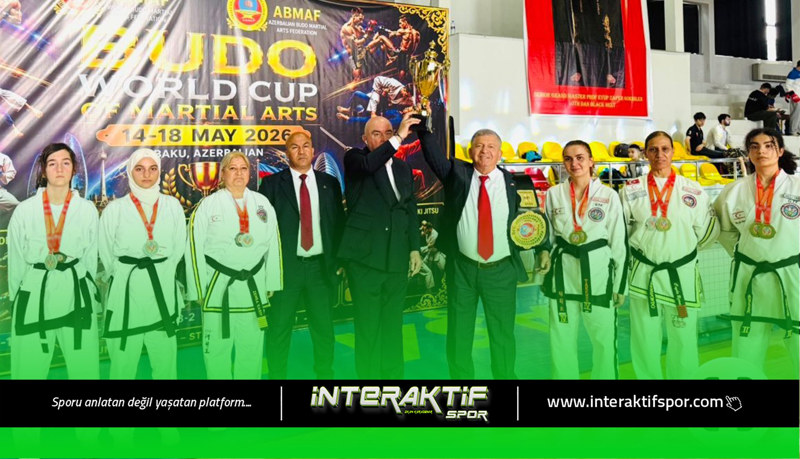 2026 Dünya Budo Kupasında kadınlarımız Hyong/Kata disiplininde şampiyon oldular.