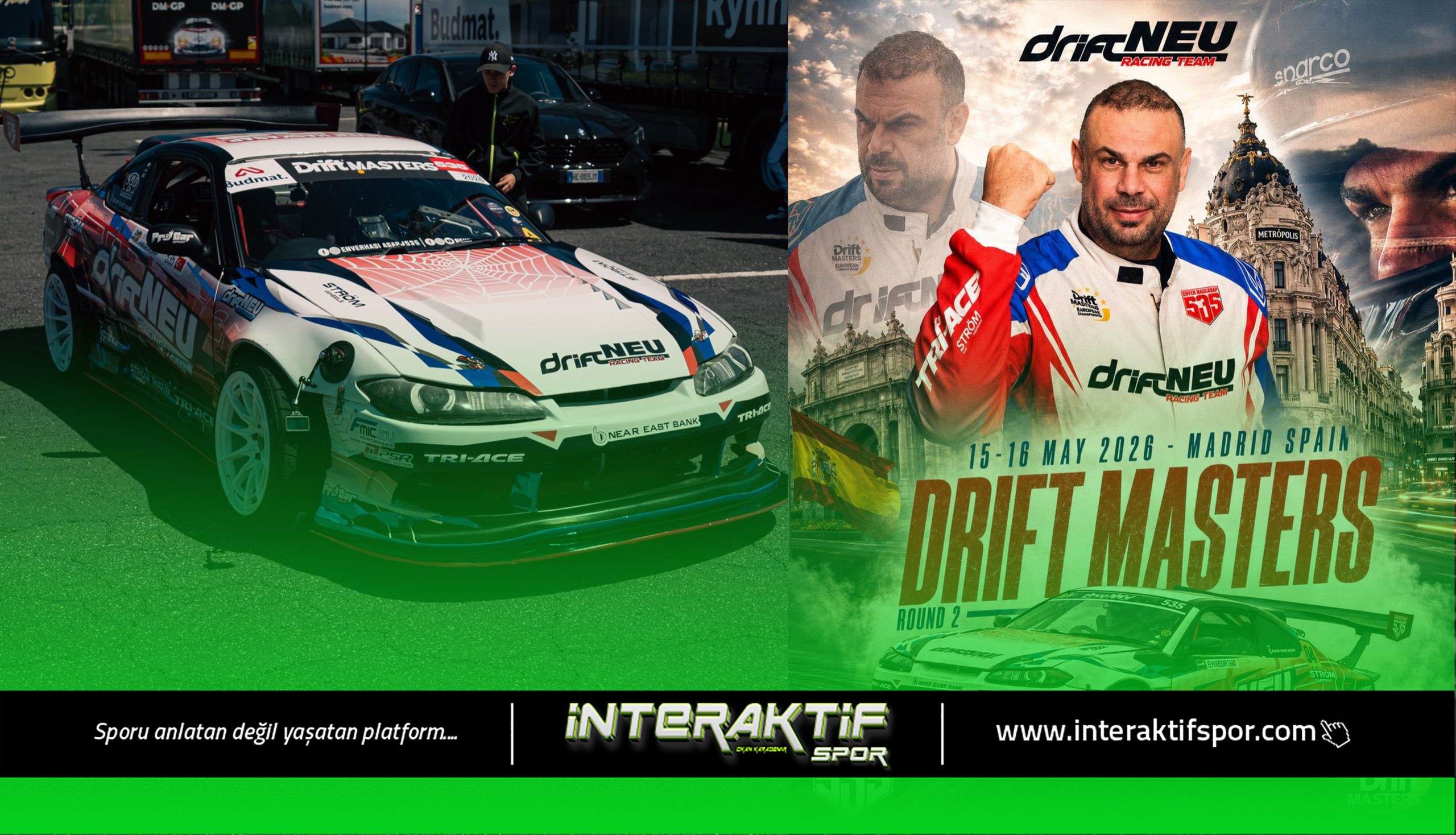Avrupa’nın en prestijli drift organizasyonu olan Drift Masters Grand Prix