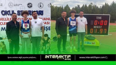 Eskişehir’de düzenlenen Liseler Atletizm Final Yarışlarında önemli bir başarı daha