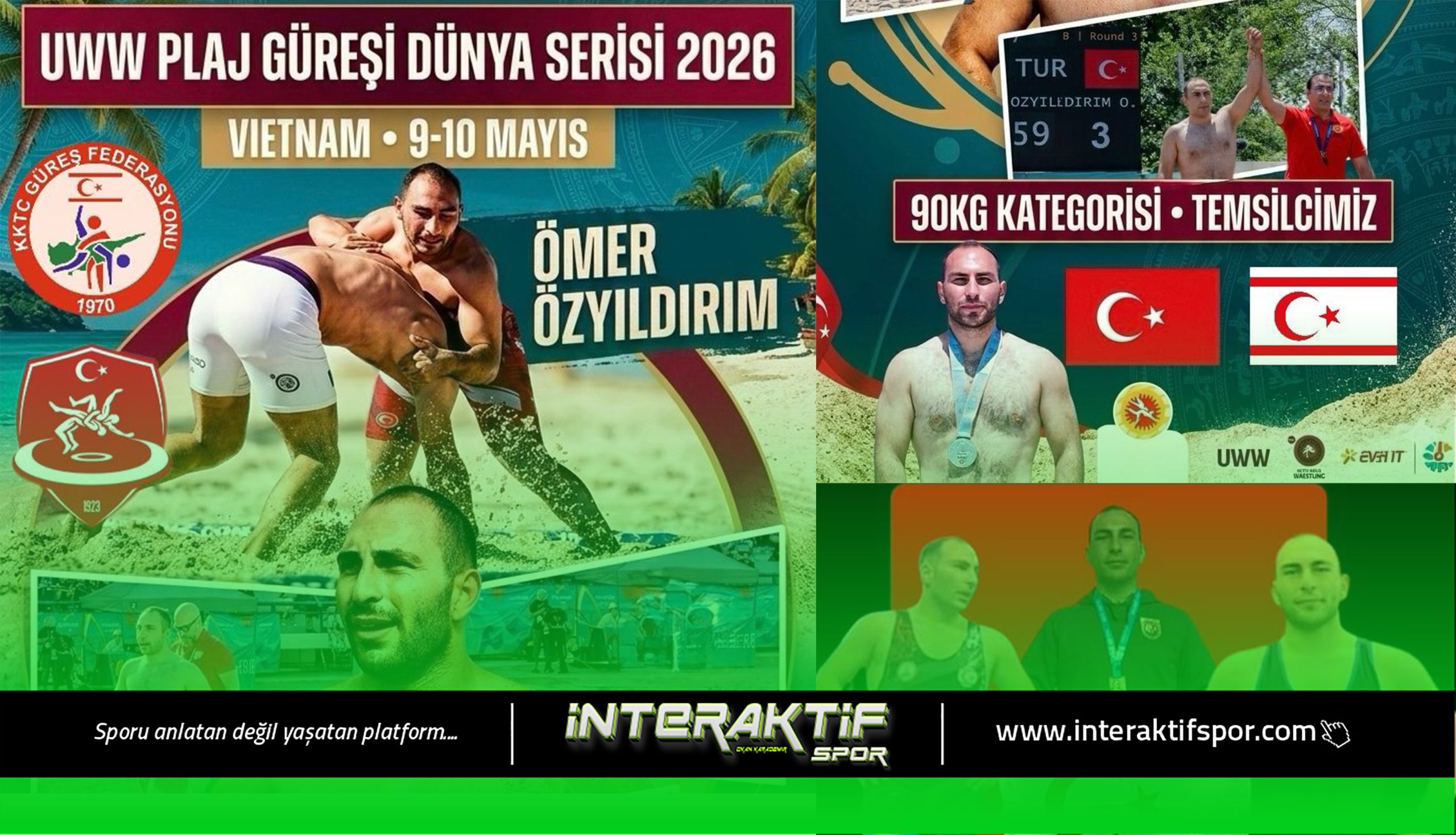 Milli güreşçimiz Ömer Özyıldırım, UWW (Dünya Güreş Birliği) tarafından düzenlenecek
