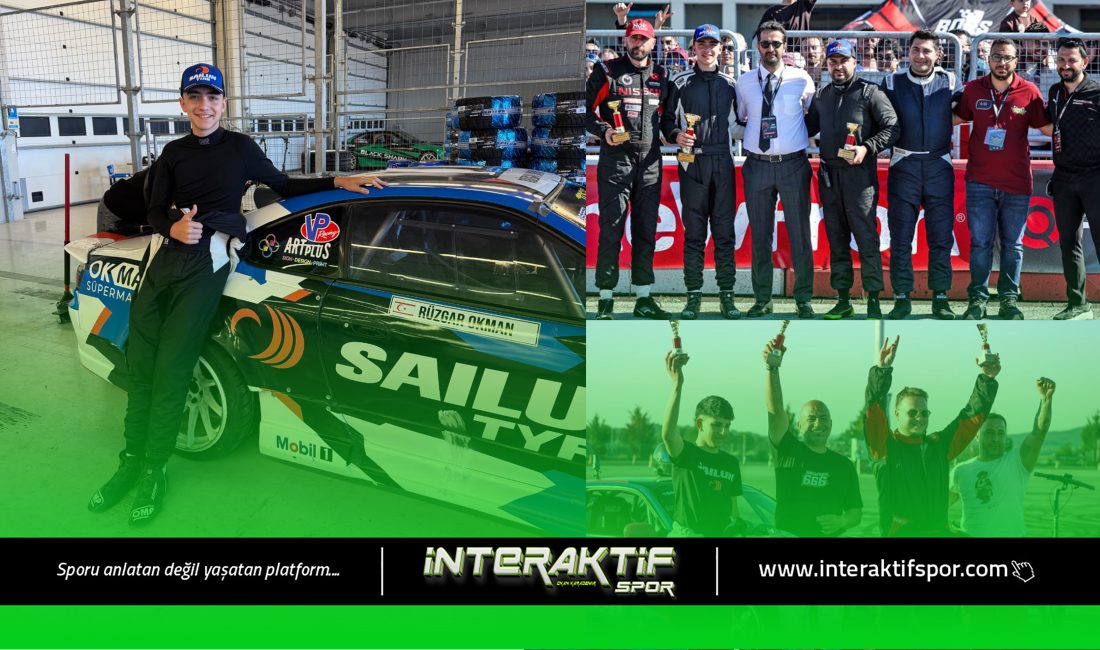 Ülkemizin genç Drift pilotu Rüzgar Okman, katıldığı Türkiye Drift Şampiyonası